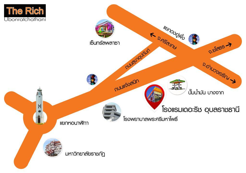 The Rich Hotel Ubonratchathani Ubon Ratchathani Exterior foto